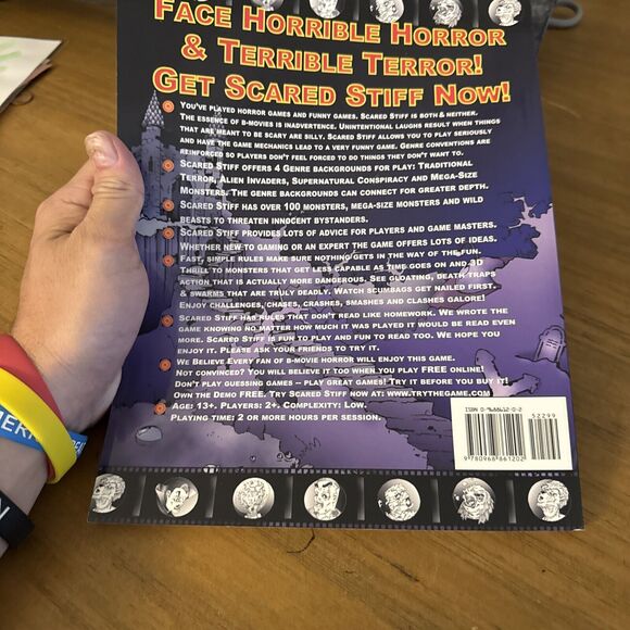 SCARED STIFF: THE B-MOVIE HORROR RPG (RPG-13 B-MOVIE GAME By Gene Stanley VG - Picture 7 of 7